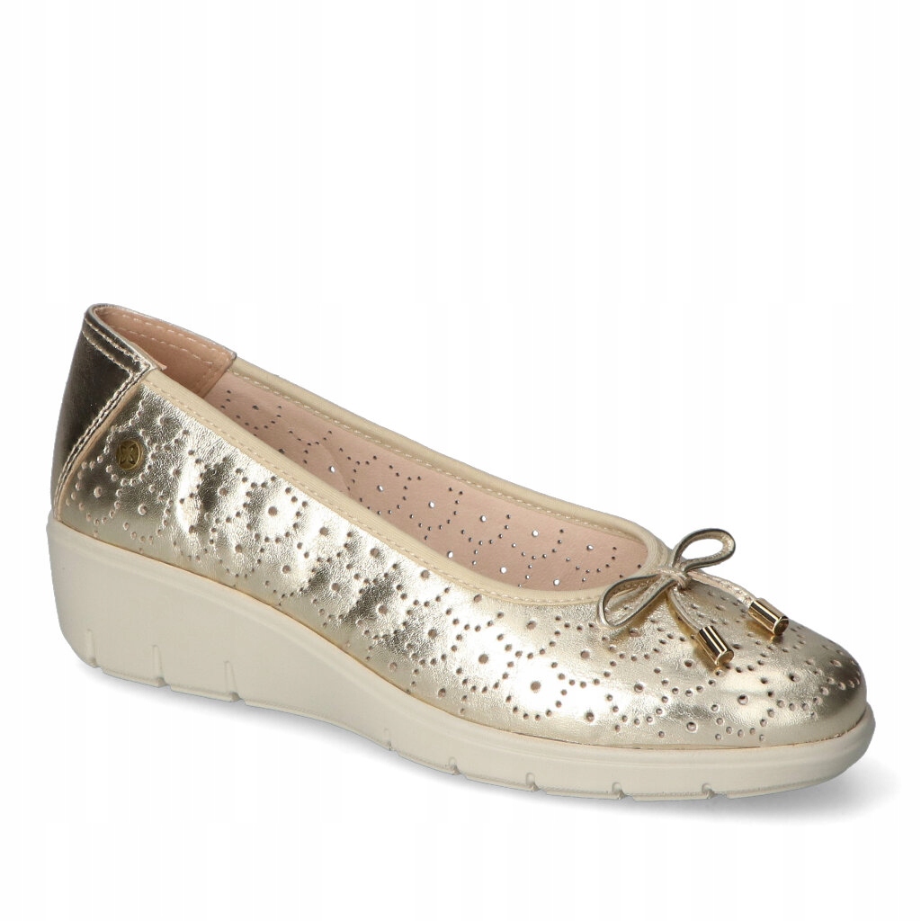 Dámské polobotky Maciejka Světle zlaté Lico kožené 39