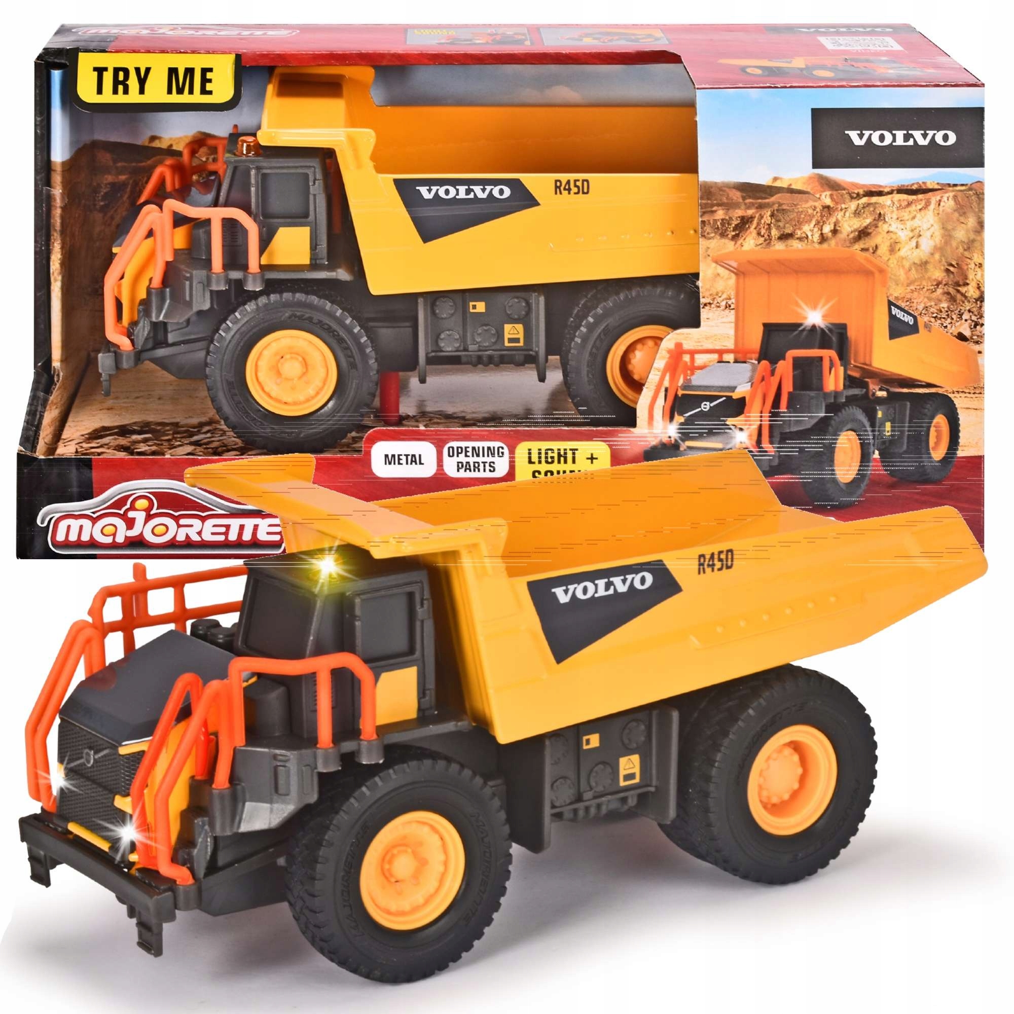 

Volvo Pojazd Wywrotka Sztywnoramowa Światło/dźwięk