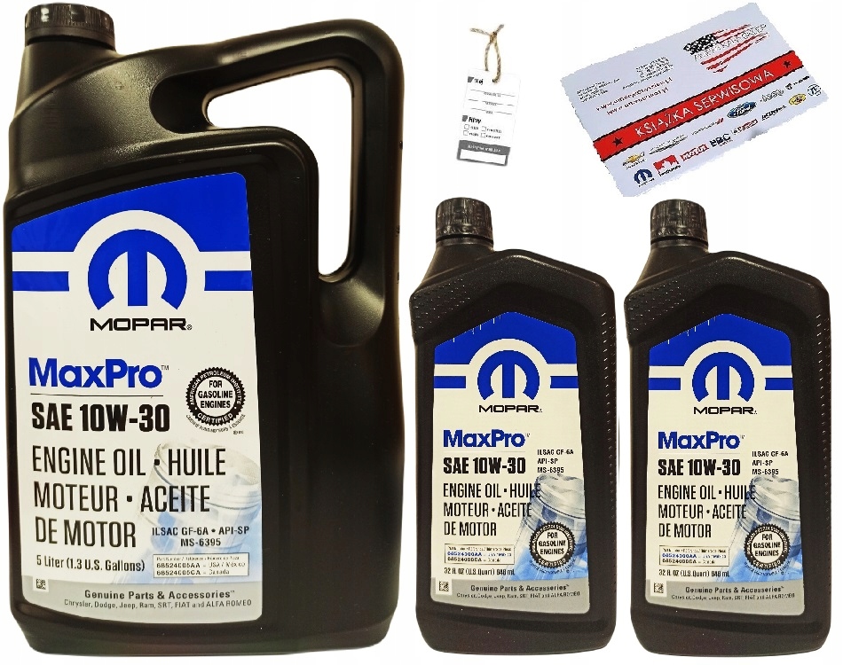 MOPAR 10W30 7L MS-6395 + GRATISY