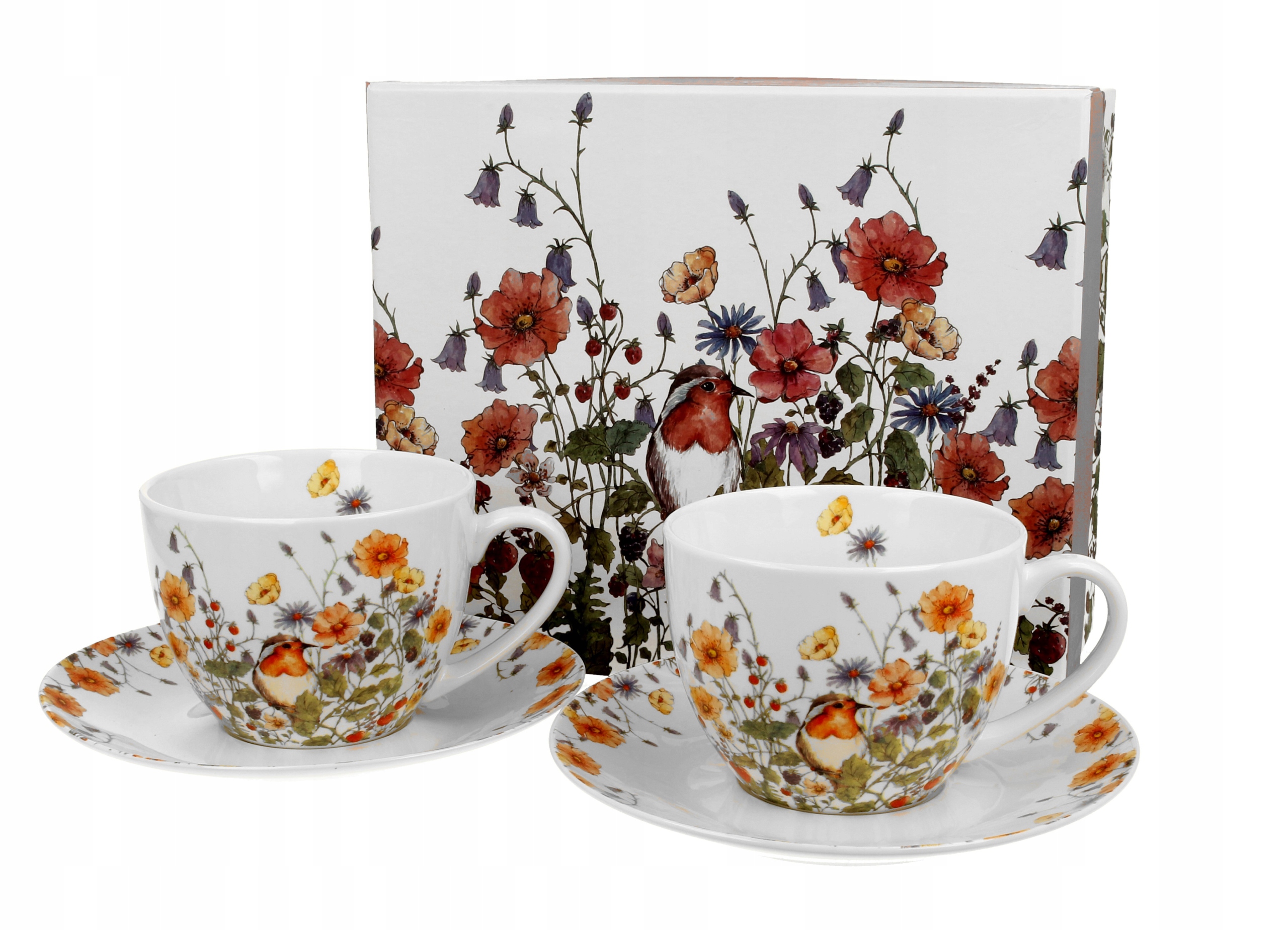 Filiżanki ze spodkami 280 ml komplet 2 szt. WILD B