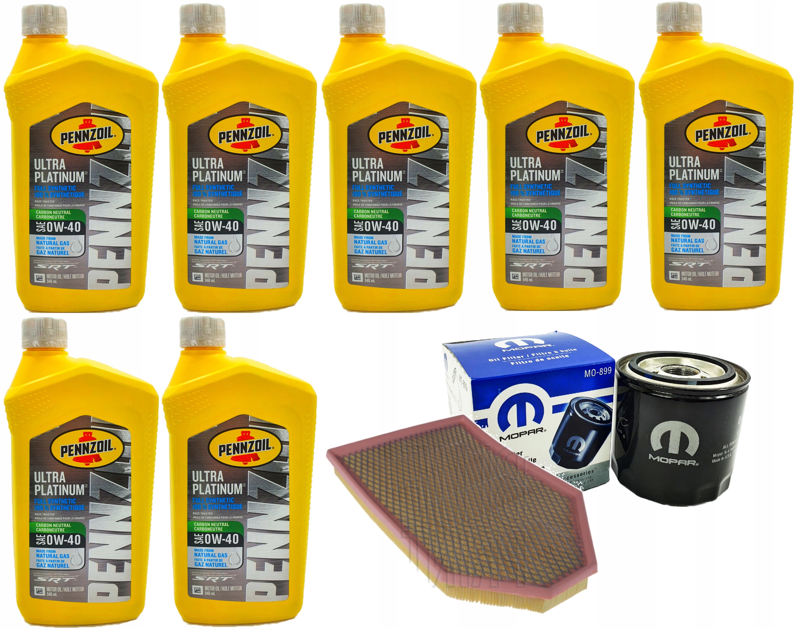 PENNZOIL 0W40 SRT + FILTRY CHALLENGER V8 2011-21