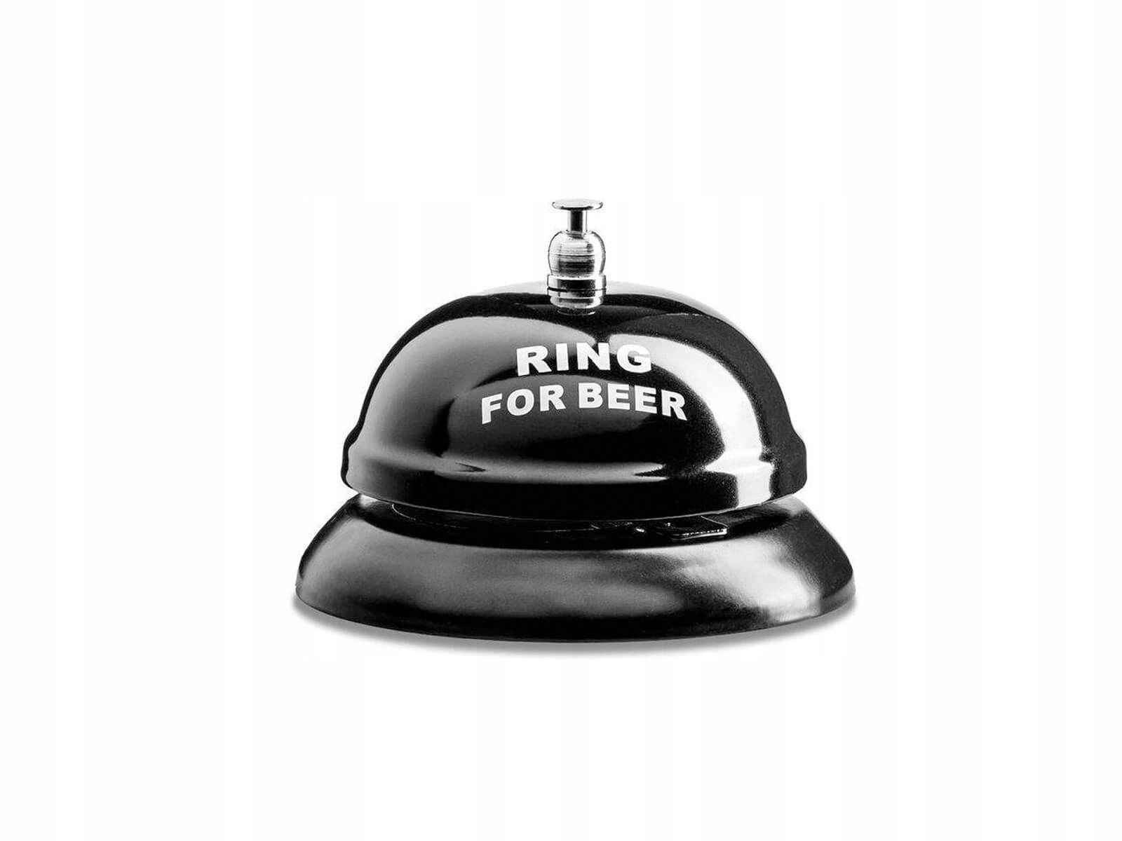 

Biurkowy dzwonek na piwo czarny Ring for beer