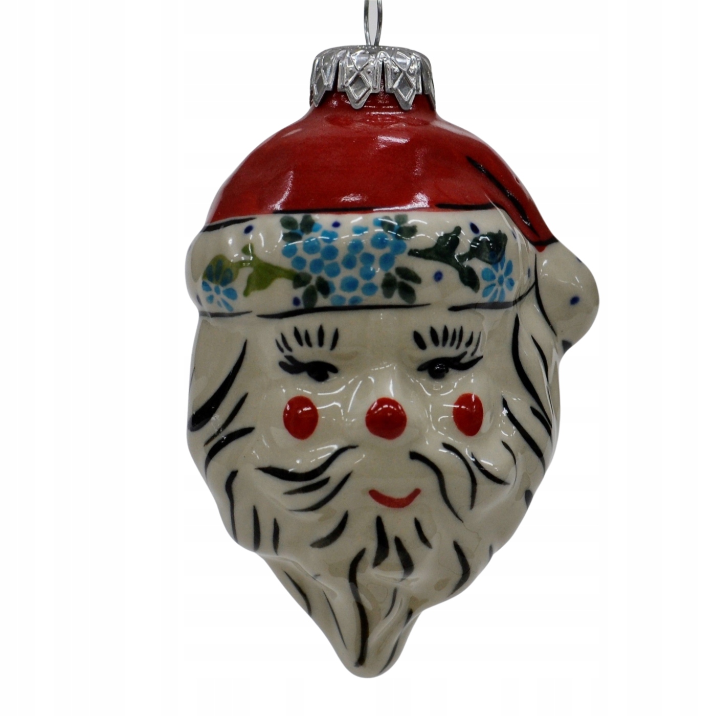 

Ceramiczna bombka mikołaj Ceramika Bolesławiec