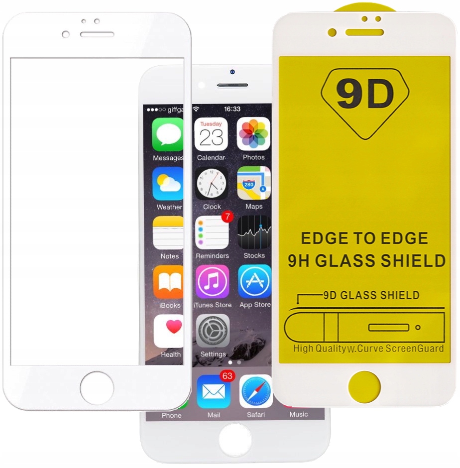 

Szkło Full Glue Cały Ekran do Iphone 7 / 8 biały