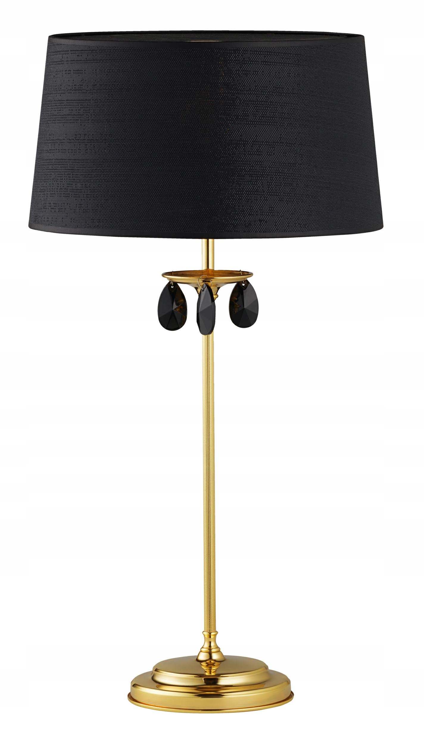 Stolová lampa Egida Mosadz Čierna Tienidlo 1xE27 65 cm Stolová lampa Dom