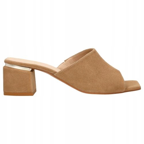 

Buty Wojas Klapki damskie skóra beżowe r. 37