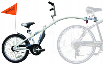 Weeride Przyczepka Hol Rower Doczepiany Dla Dziecka Co-pilot koła 20" Biały