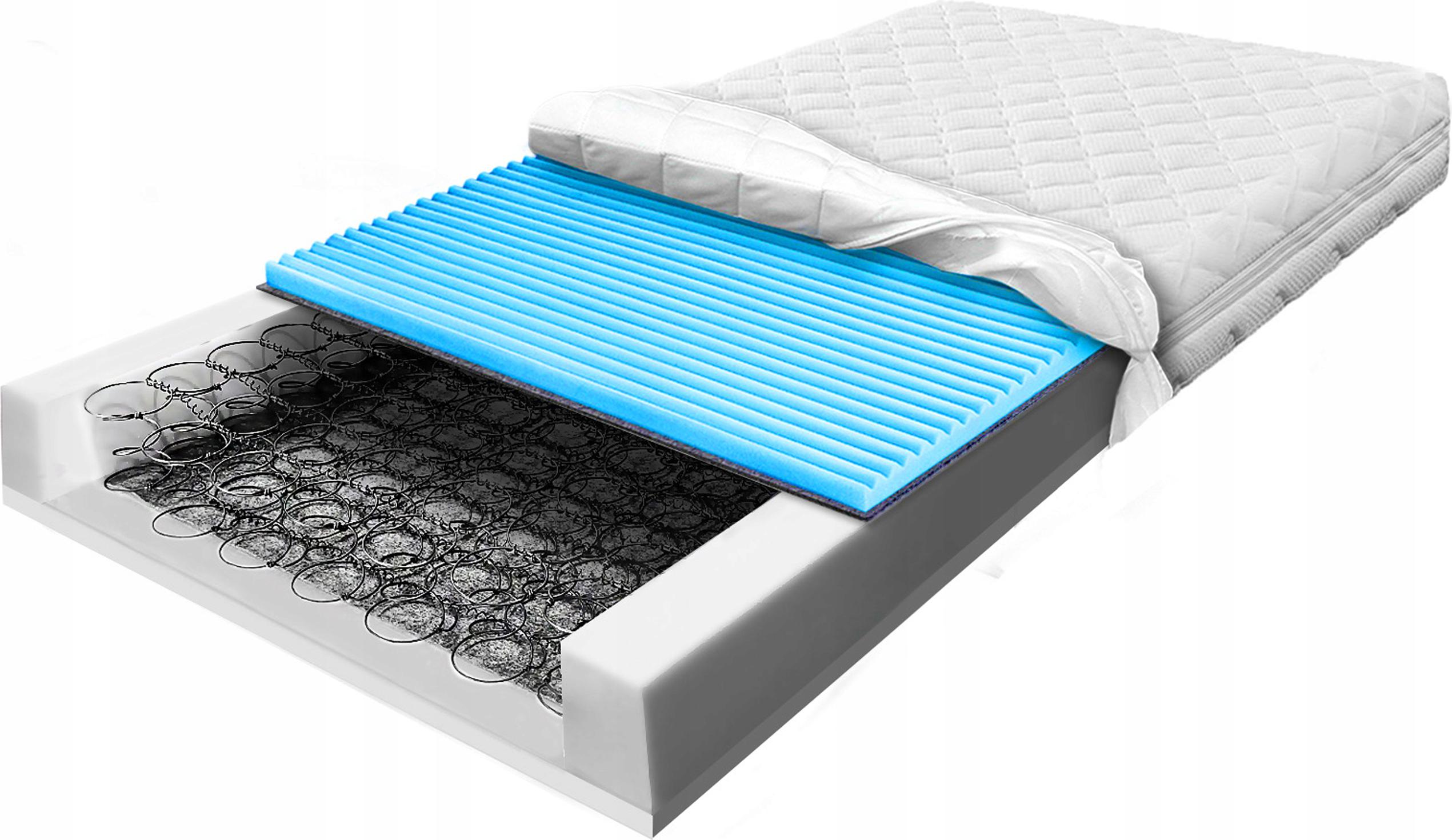 Materac bonel 80x160 sprężynowy masujący hr 19 cm bonellowy ze sprężynami H