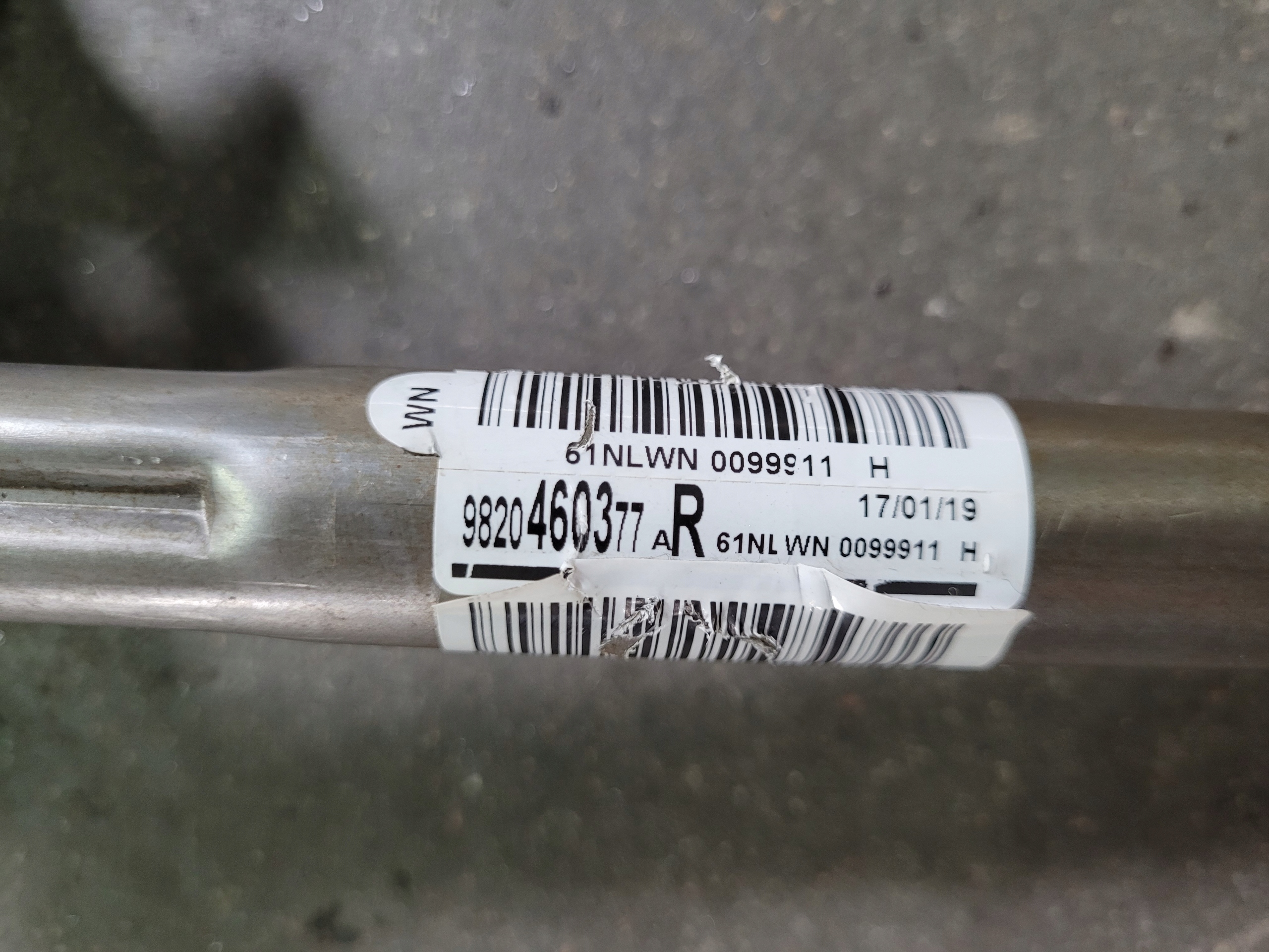 steering wheel rod blocking 9815882080 PEUGEOT 3008 II