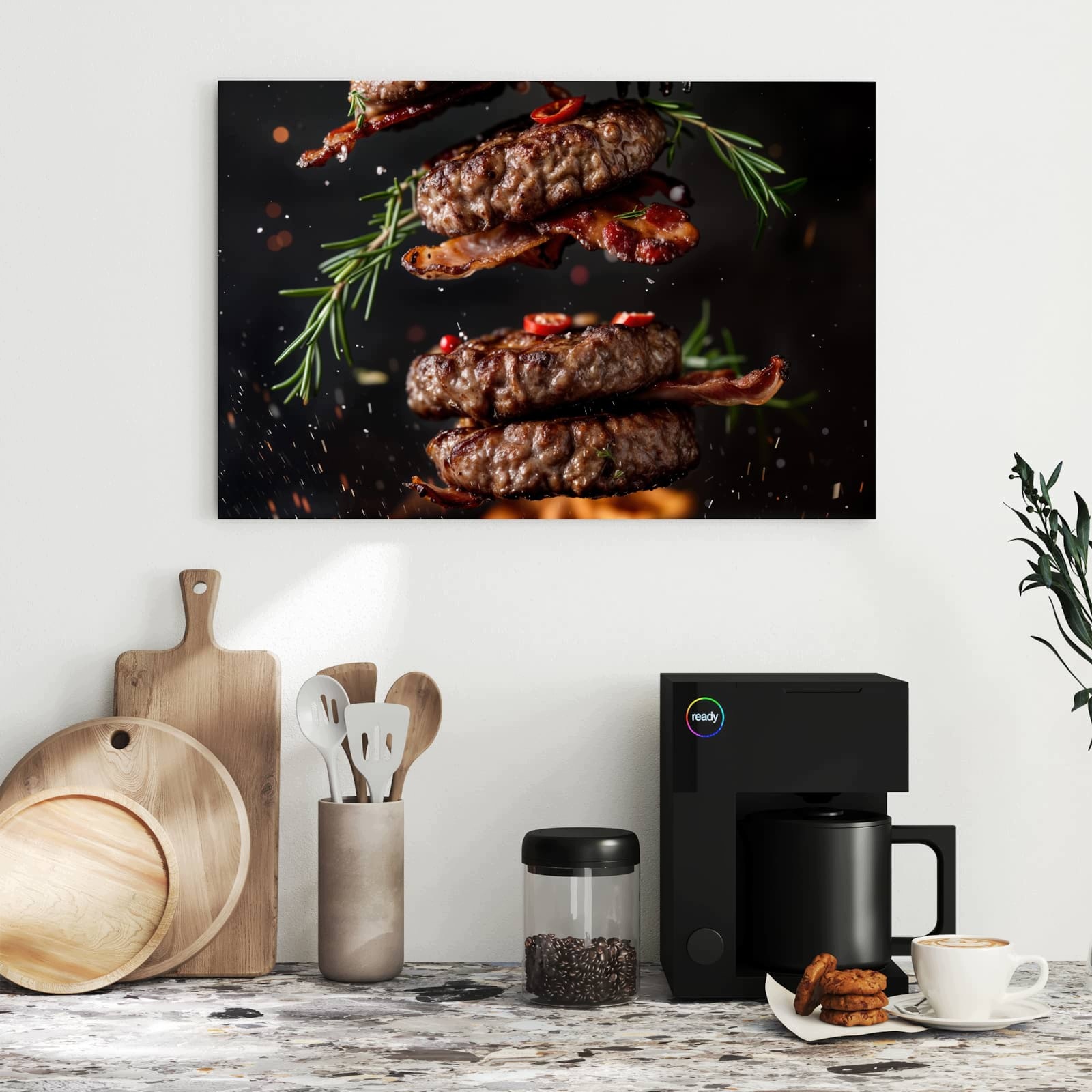 Magnetická tabule Burger Bekon 60 × 40 cm