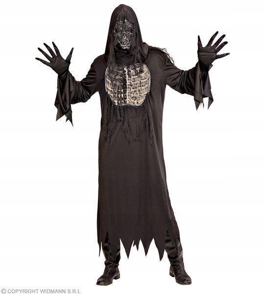 Kostým Přízraky Děsivý Černý Halloween S