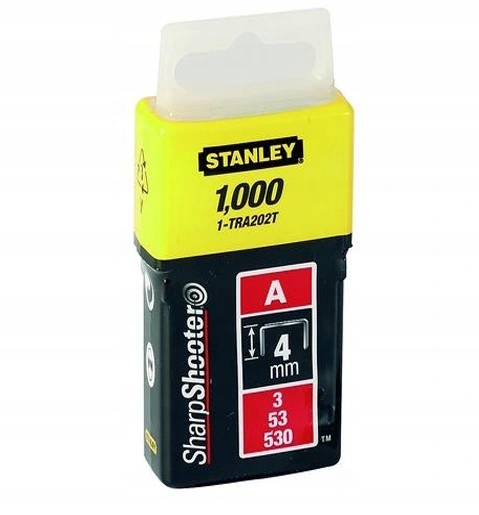 

Stanley Zszywki A Zszywka 4mm 1000szt TRA202T