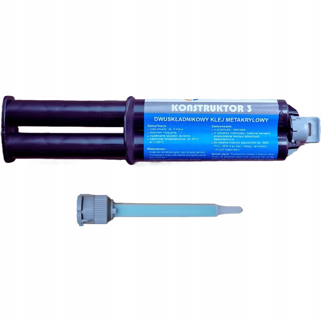 Klej do plastiku Pvc Pcv Pc Abs Pmma metakrylowy Konstruktor 3 25ml