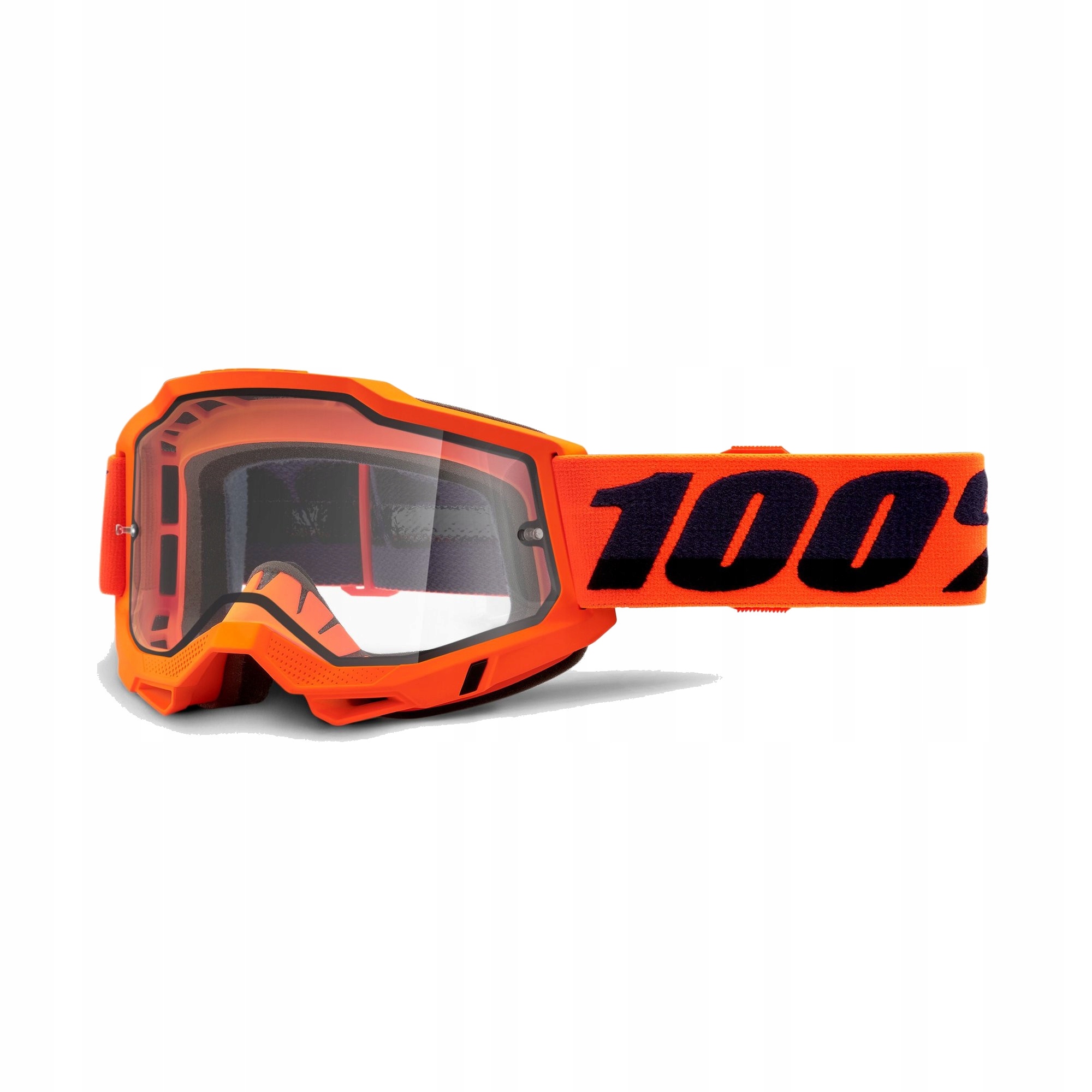 GOGLE CROSS ENDURO ATV 100 PROCENT ACCURI 2 ENDURO MOTO ORANGE POMARAŃCZOWE