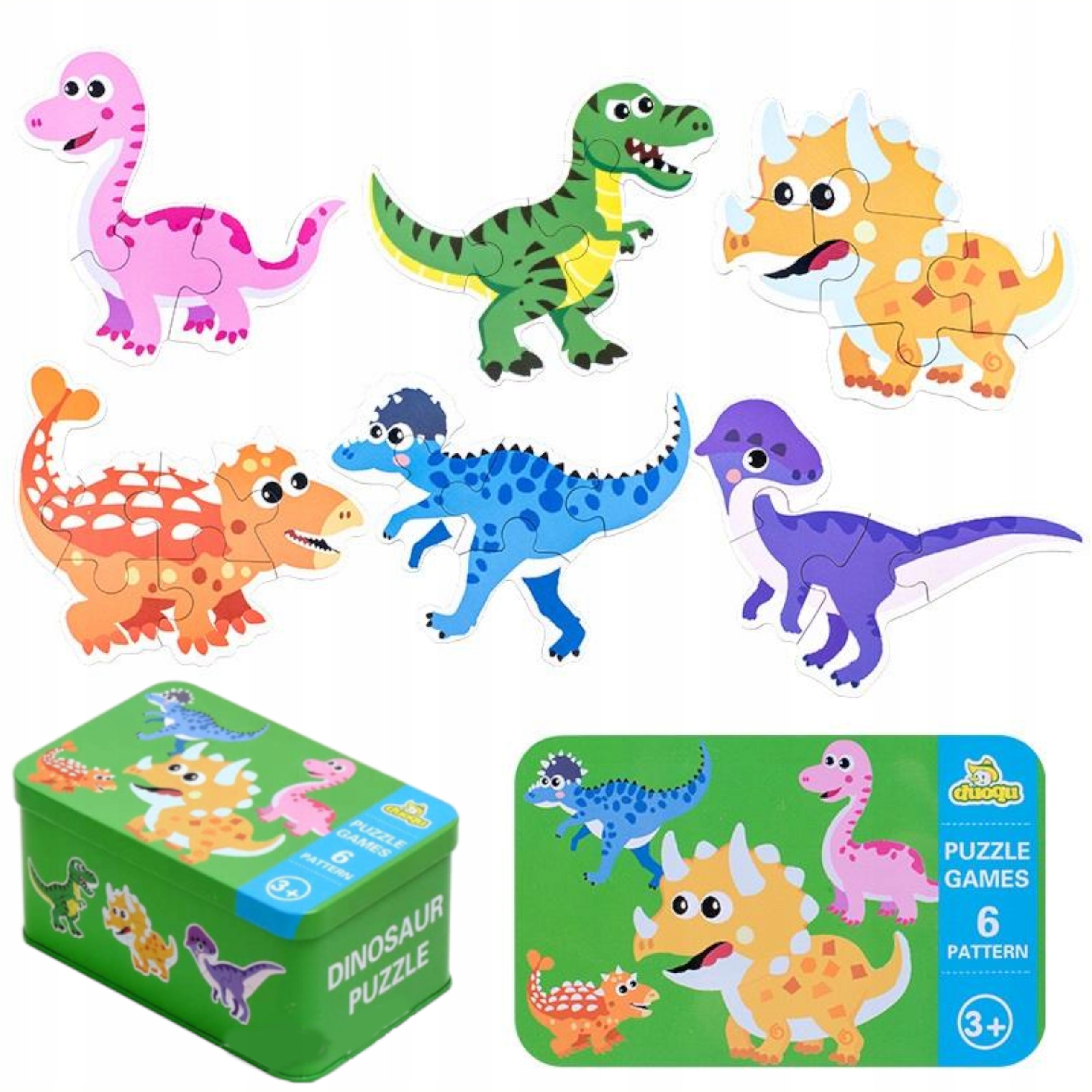 

Moje pierwsze puzzle dinozaury puszka 27 szt. 1777