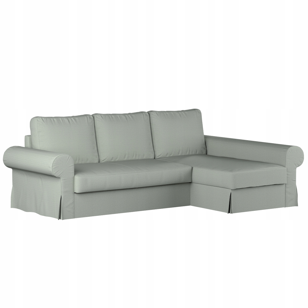Potah na rozkládací pohovku Backabro s lehátkem Ikea modrý