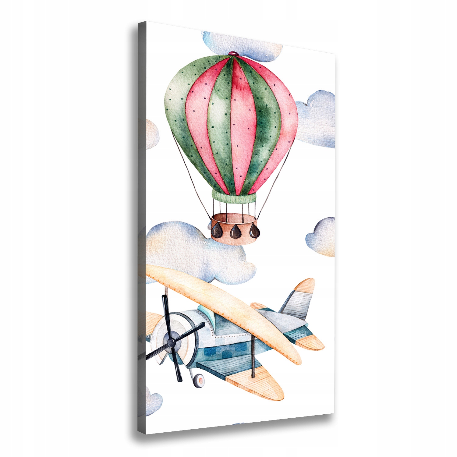 

Foto obraz na płótnie Balony i samoloty 70x140 cm
