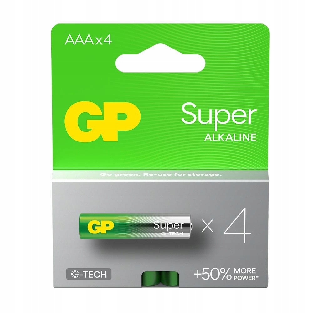 Bateria alkaliczna Aaa LR03 Gp Alkaline G-tech 4 sztuki