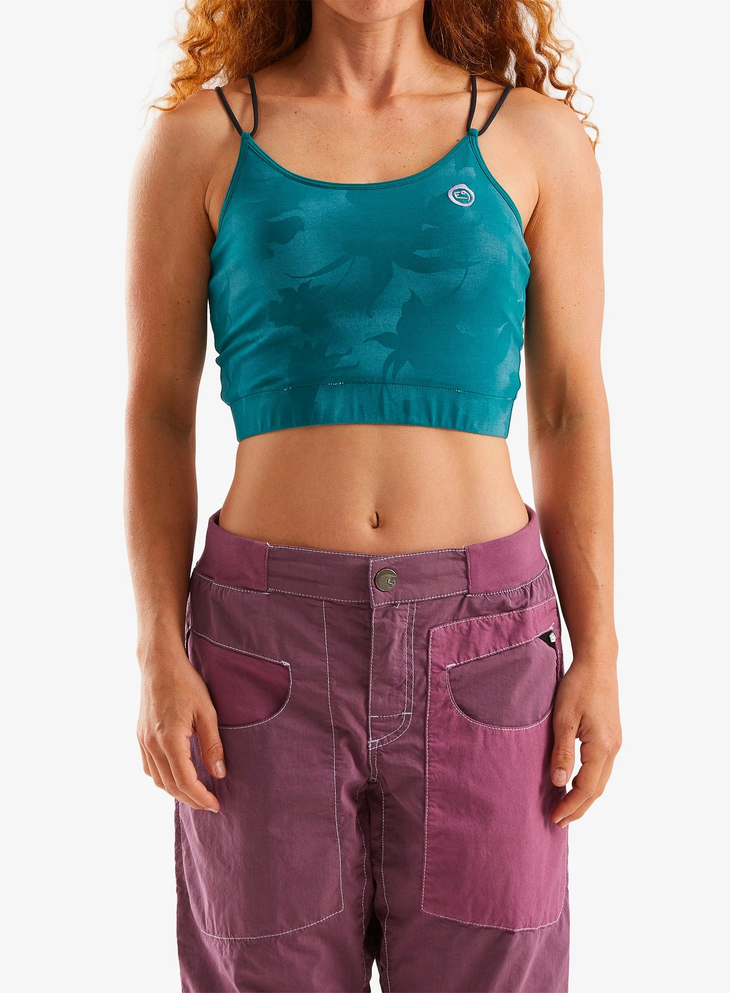 Top wspinaczkowy damski E9 Sarah green/lake M