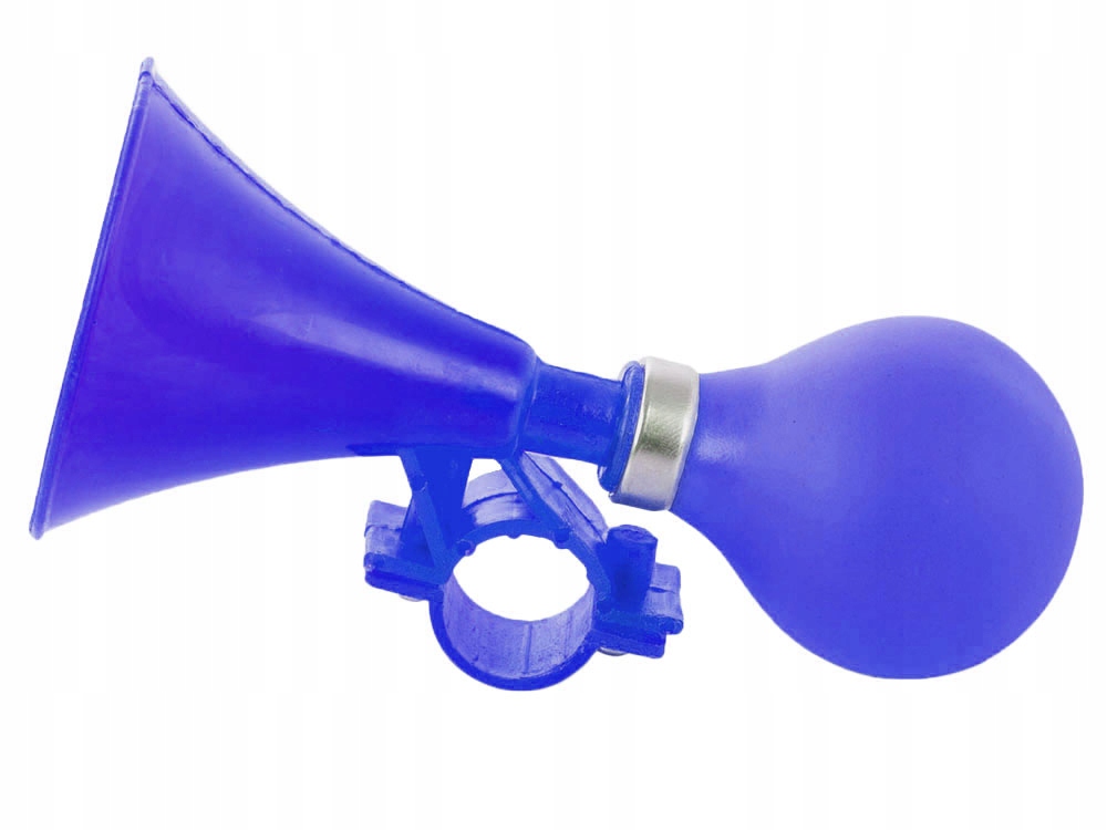 TRĄBKA ROWEROWA KLAKSON DZWONEK ROWEROWY ROWERU I HULAJNOGI NA ROWER Kolor dominujący odcienie niebieskiego