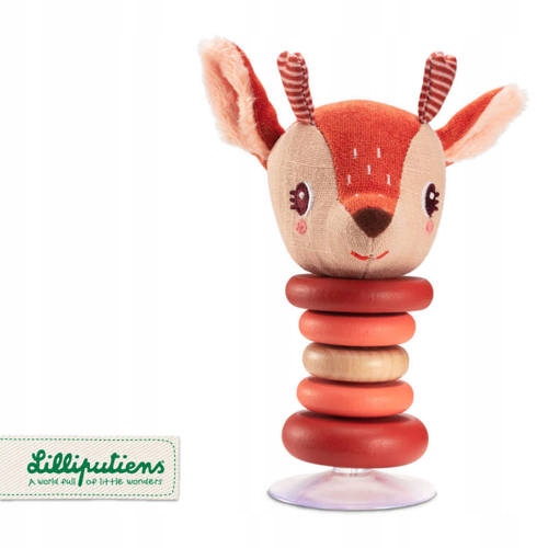 

Lilliputiens: Grzechotka z przyssawką Sarenka 6+
