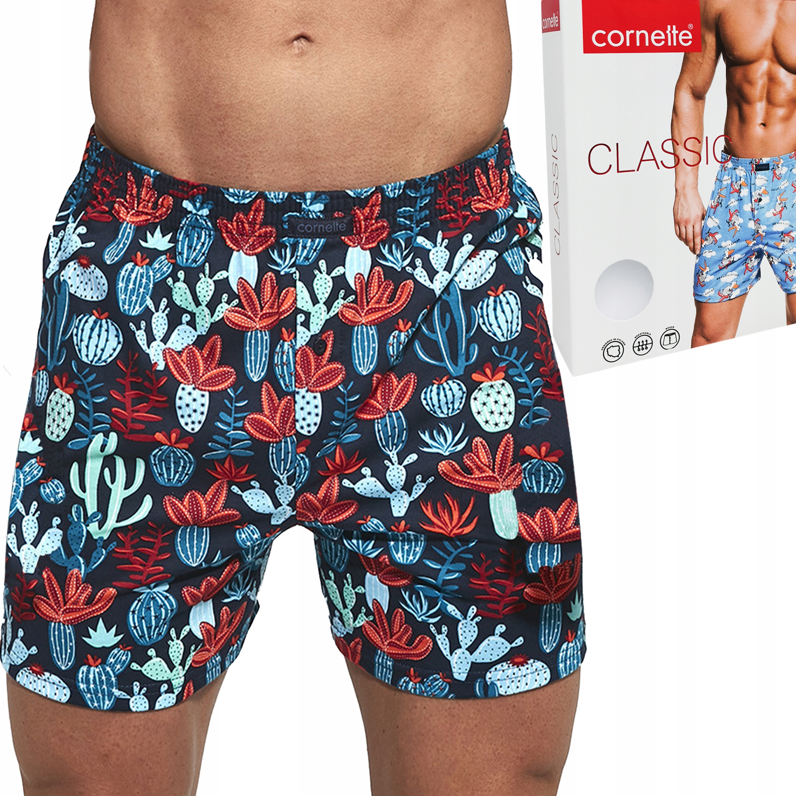 

bokserki Cornette Classic cotton 001/84 Kaktus XXL