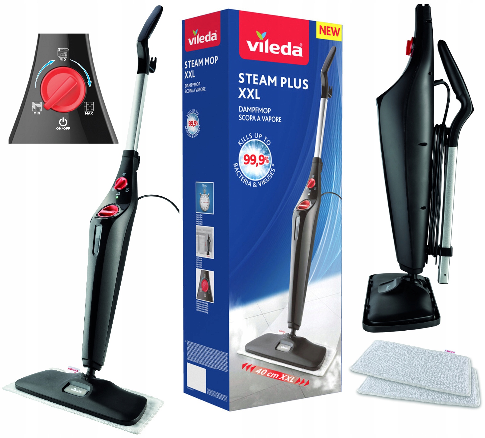 

Mop parowy Vileda Steam Plus XXL