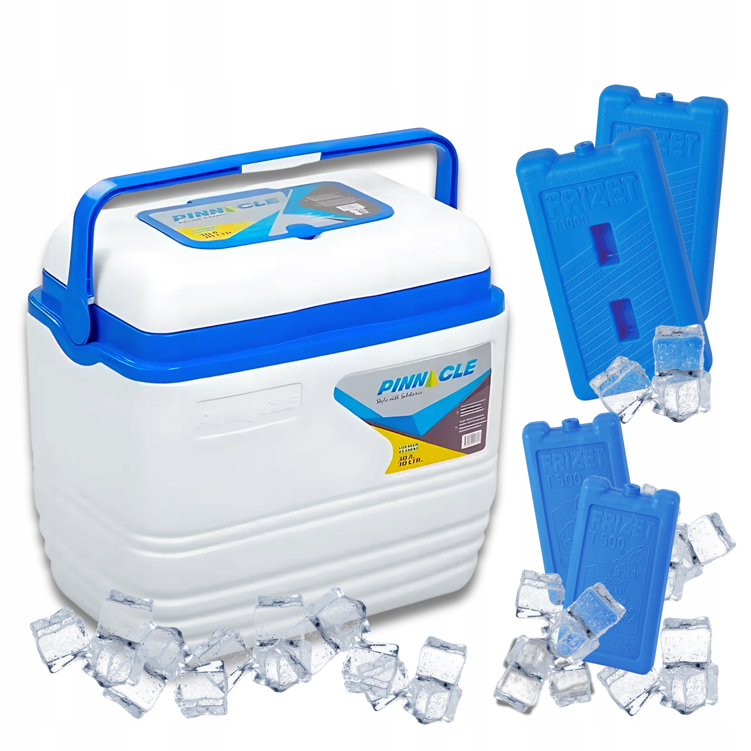 Turistická lednička 30 l Bílá Pinnacle Voyager 4 náplně, 2x 0,5 l, 2x 1 l