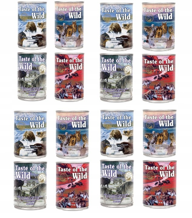 Taste of the Wild MIX Smaków 16 sztuk mokra karma w puszce puszka