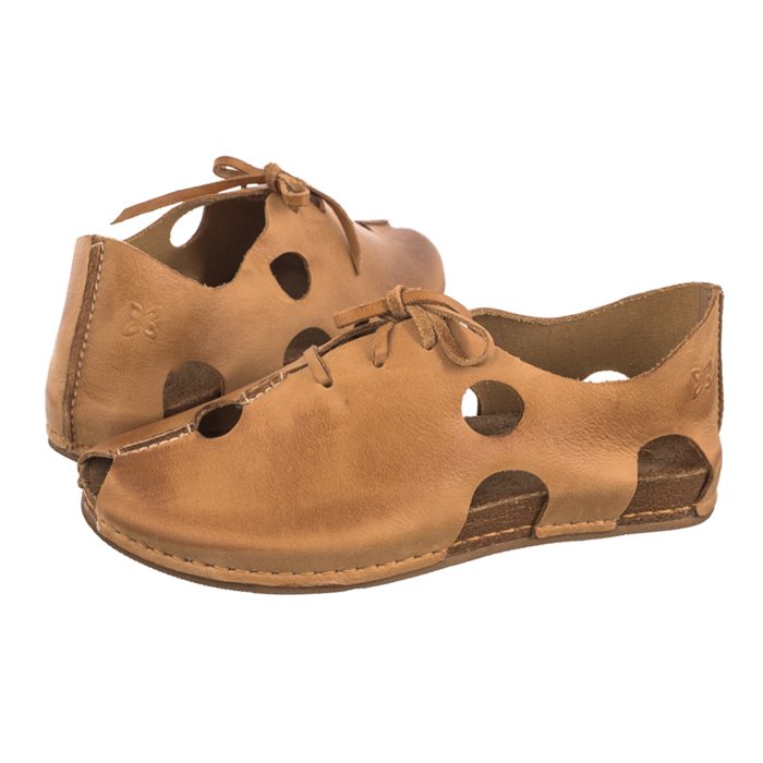 Polobotky Kožené Dámské Maciejka Rudé 06431-21/00-6 Hnědé