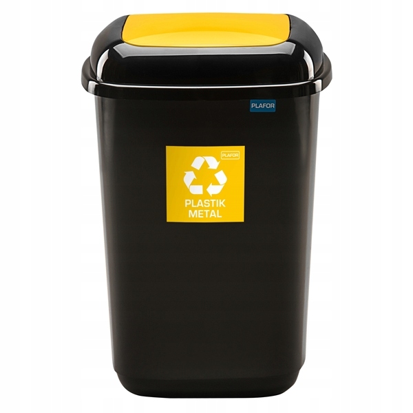 

Kosz Segregacja odpadów śmieci klapka 45L Plastik