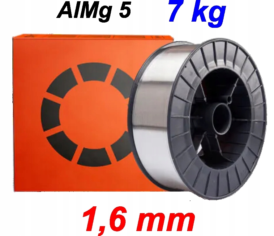 Drut aluminiowy Tysweld AlMg5 śr. 1,6 mm szpula 7 kg Mig spawanie laserowe