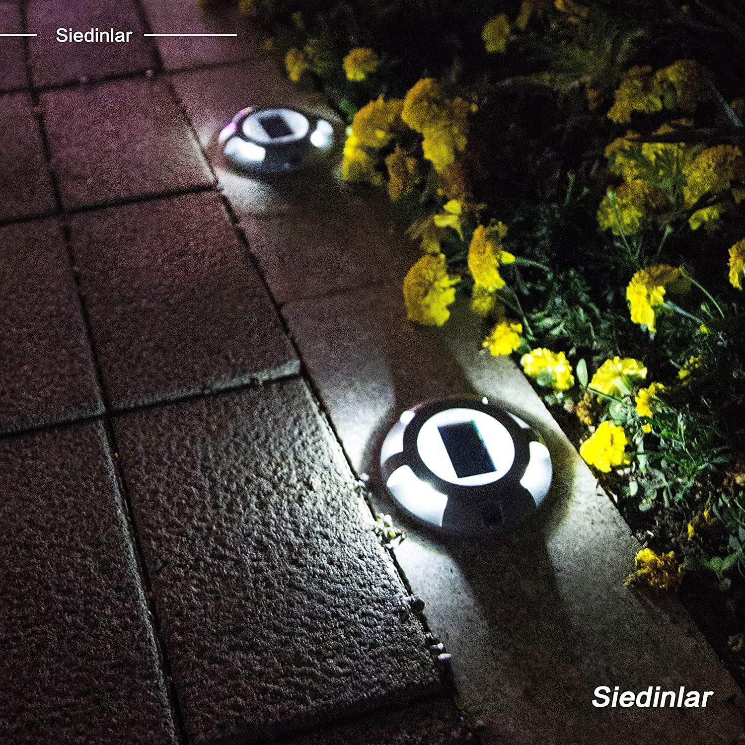 SEDINLAR Solarna Lampa Ogrodowa LED Wodoodporna Biała — miniatura 6