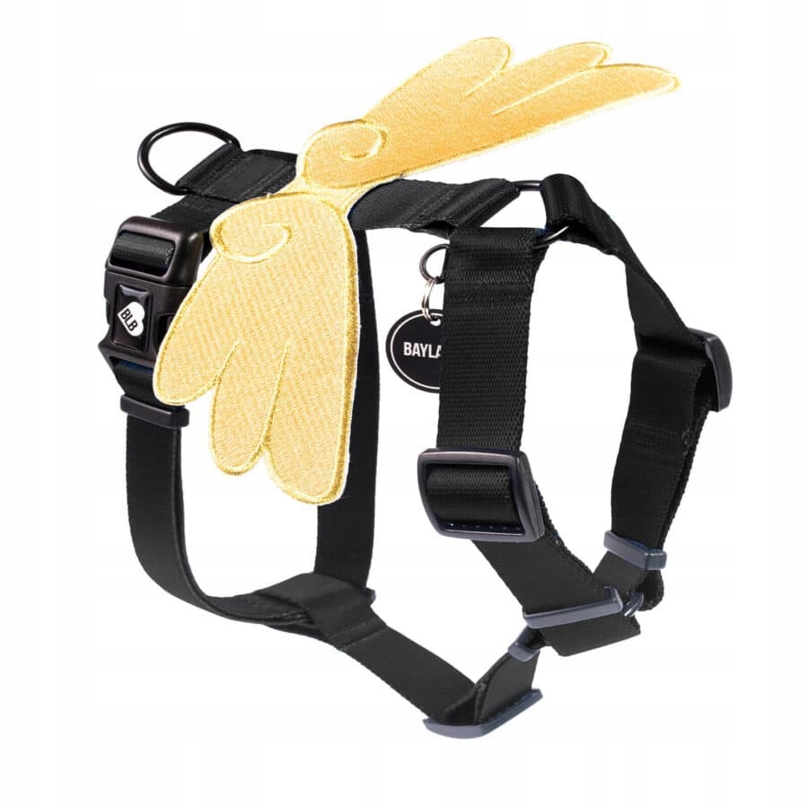 Levně Postroj pro psa Angel Black M
