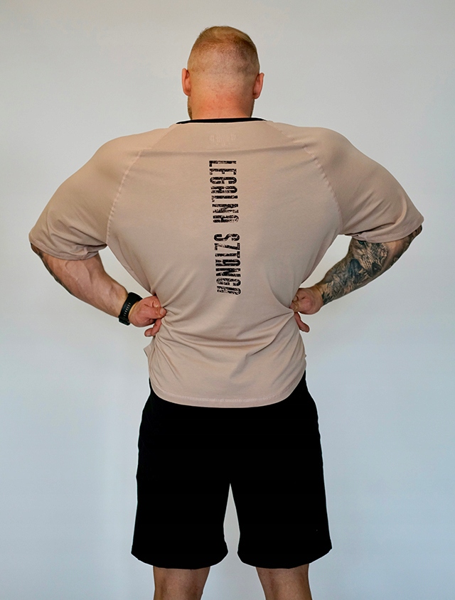 Rag Top HANTLE Legalna Sztanga beż XXXL siłownia Marka bez marki