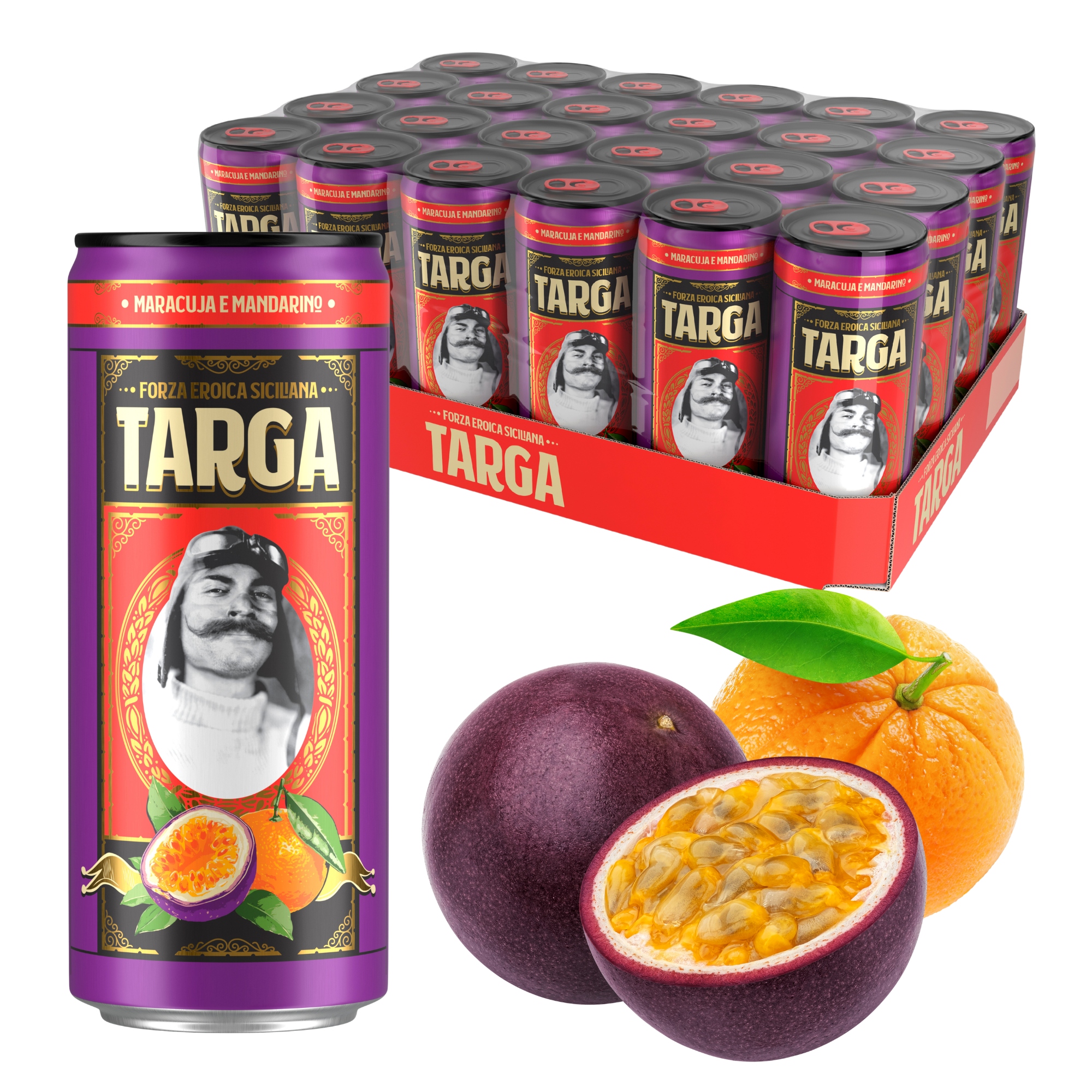 Lemoniada Marakuja Targa Maracuja E Mandarino 24x330 ML Jak Fanta Marakuja