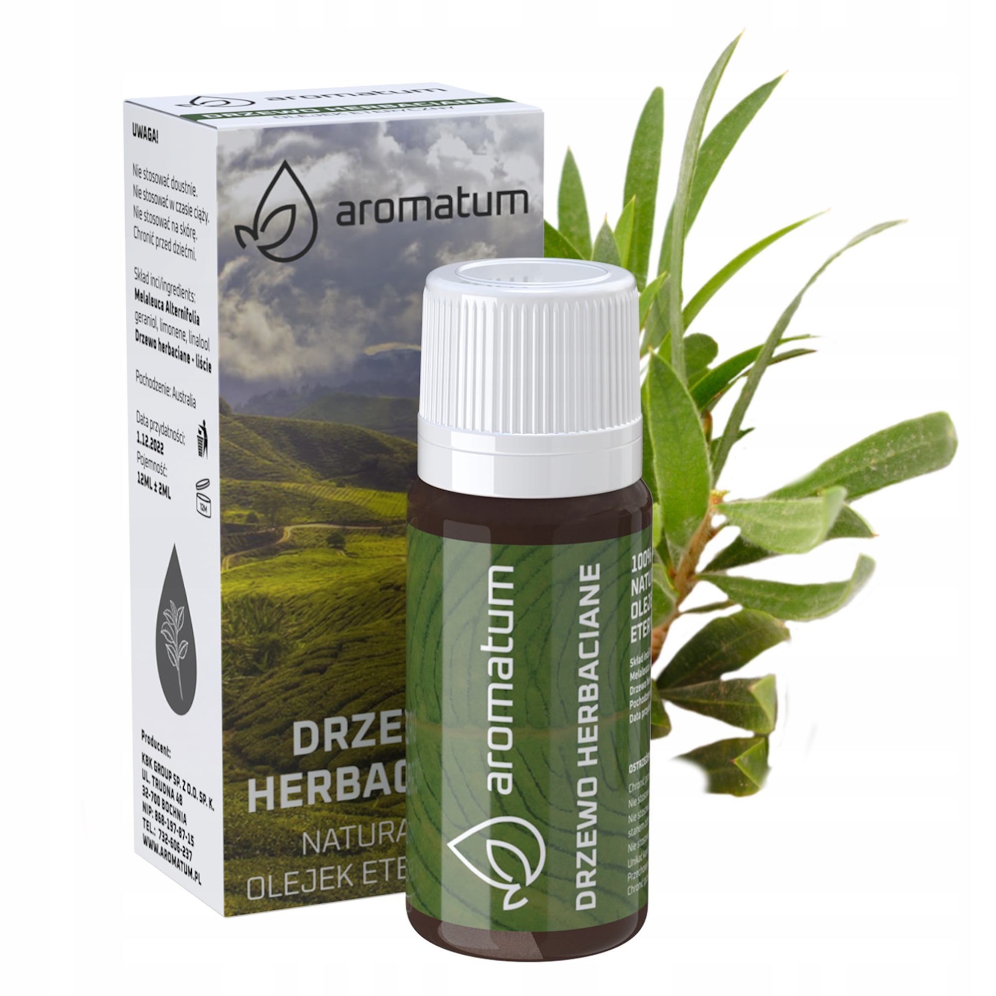 

Drzewo Herbaciane Olejek Eteryczny Naturalny 12 ml
