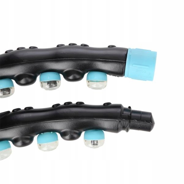 HULA HOP MASUJĄCE Z MAGNESAMI 98CM HMS HHP006 MASAŻER ODCHUDZAJĄCE Kolor dominujący czarny