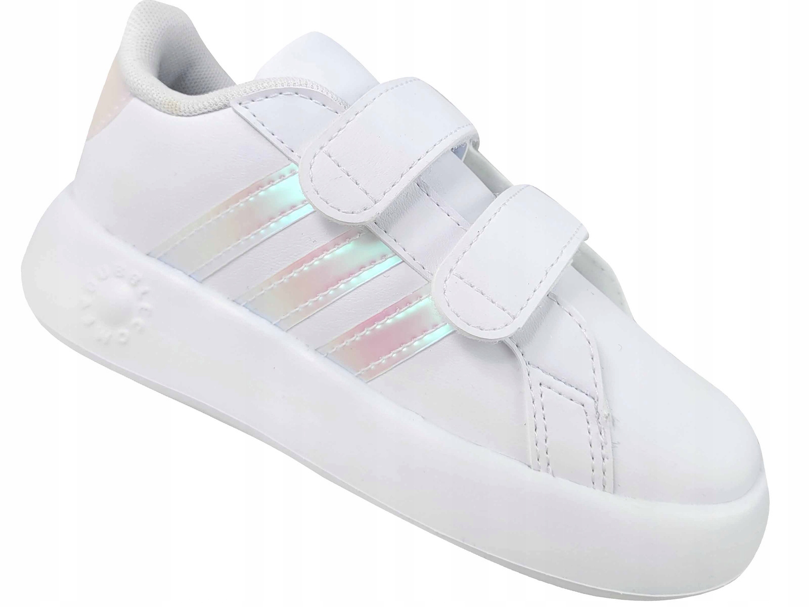 Adidas Grand Court 2.0 Cf ID5265 Buty Dziecięce Trampki Na Rzepy Białe