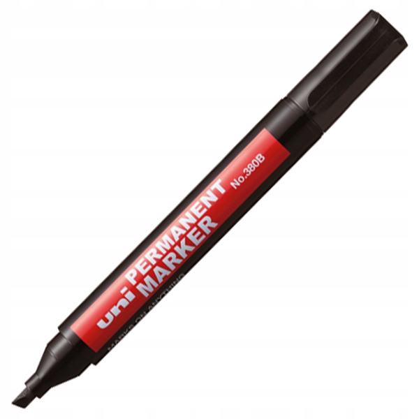 

Marker permanentny Uni Ścięty Czarny wodoodporny