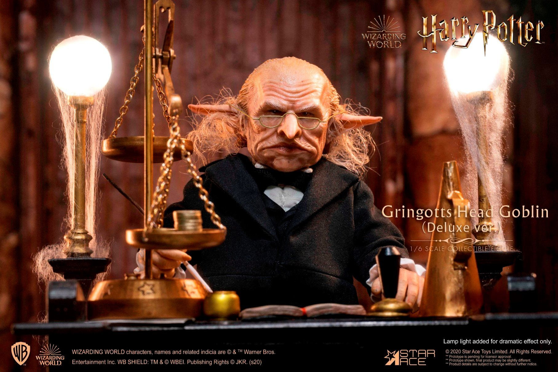 Figurka Harry Potter: Gringotts Head Goblin Deluxe měřítko 1:6