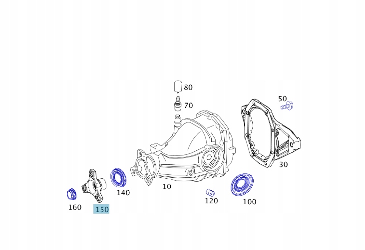 A2123500045 - Фланець атакуючого валу Mercedes-Benz W204