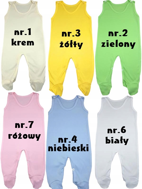 Śpioszki śpiochy 100% bawełna POLSKIE 62 cm Marka Agmax