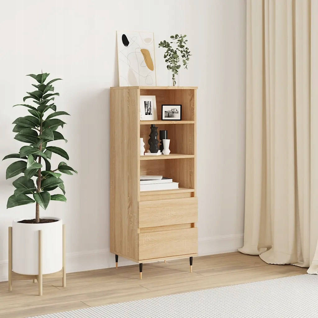 vidaXL Skříň highboard dub sonoma 40 x 36 x 110 cm kompozitní dřevo