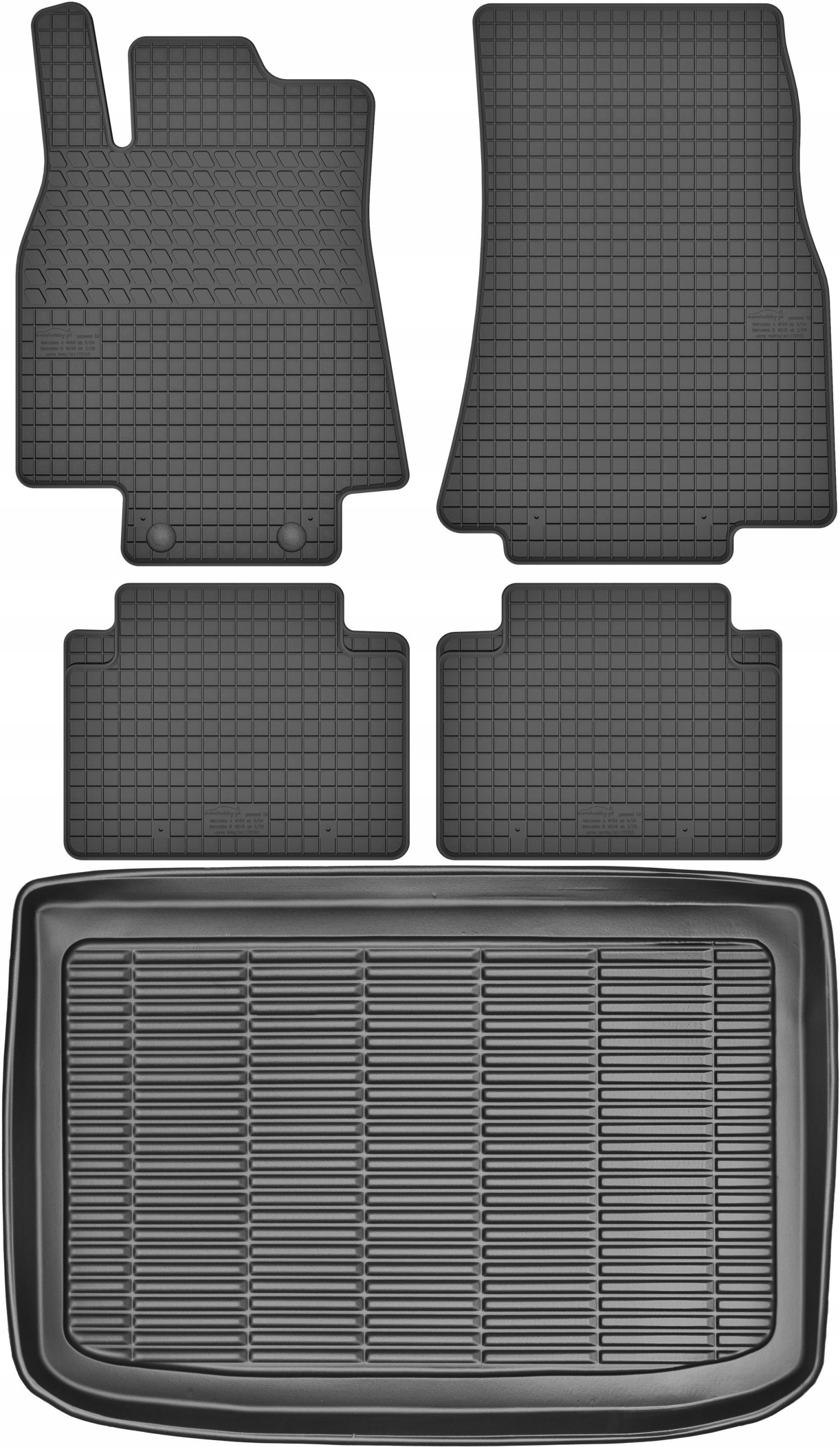 

A-klasa II W169 Hb 04-12 Dywaniki gumowe mata