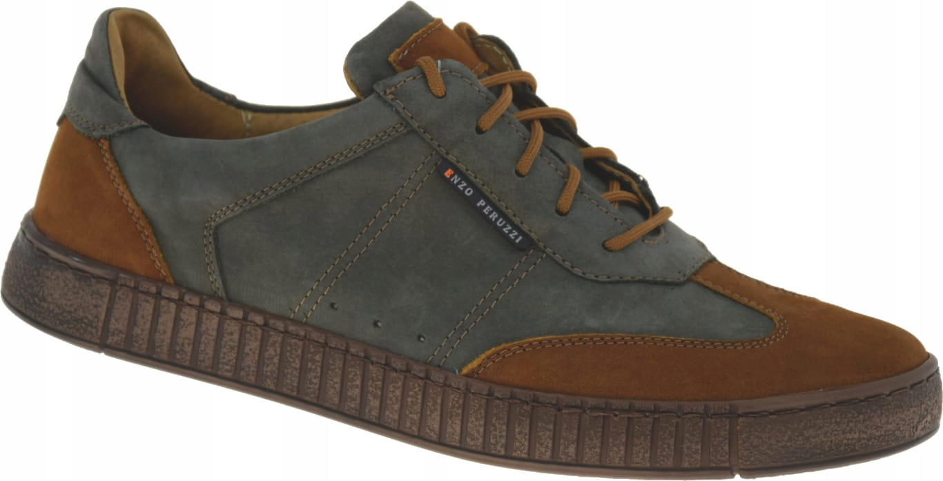 Pánské Pohodlné Ploché Šněrovací Polobotky 181 VEL.41