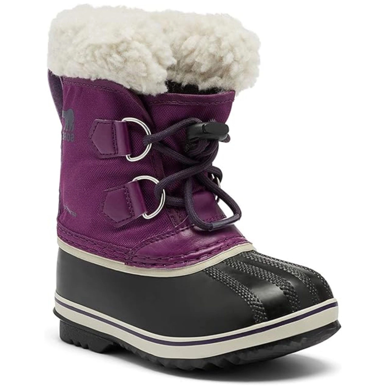 Buty zimowe dziecięce Sorel Yoot Pac śniegowce fioletowe na śnieg -40C r 25
