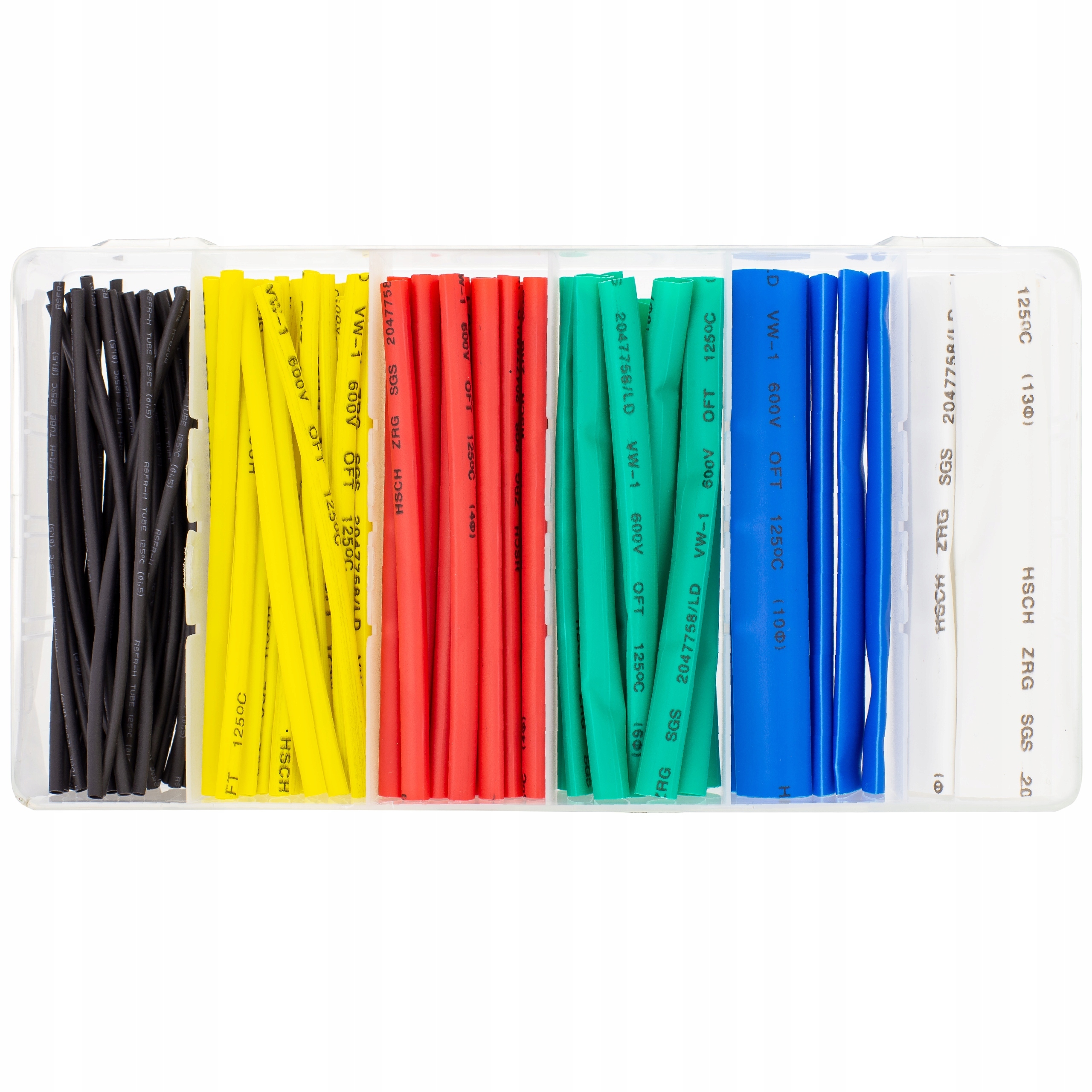 Zestaw rurek termokurczliwych 100 szt KOLOR Kod producenta 7857