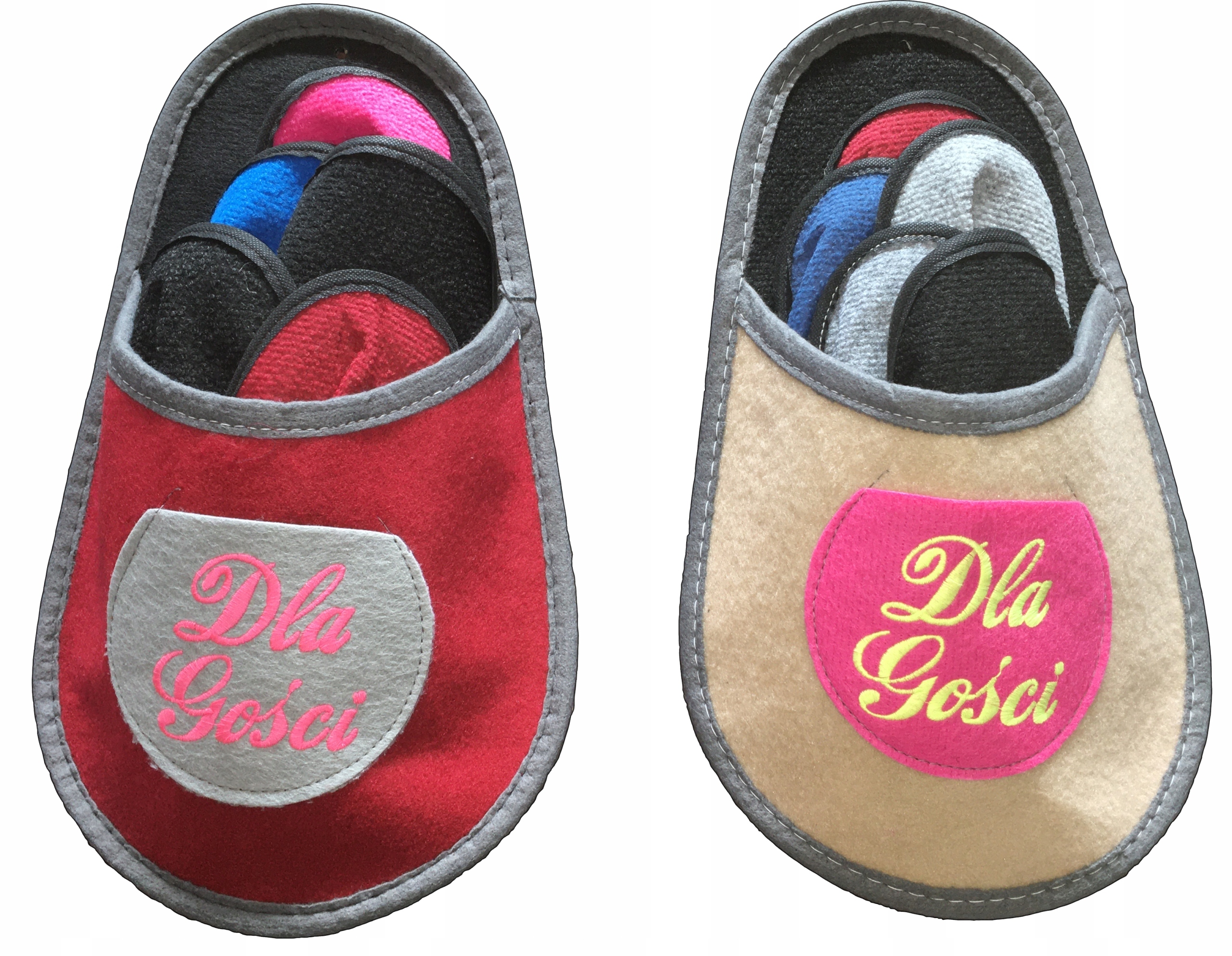 KAPCIE DOMOWE, 5+1 DLA GOŚCI, ZESTAW 2 KPL