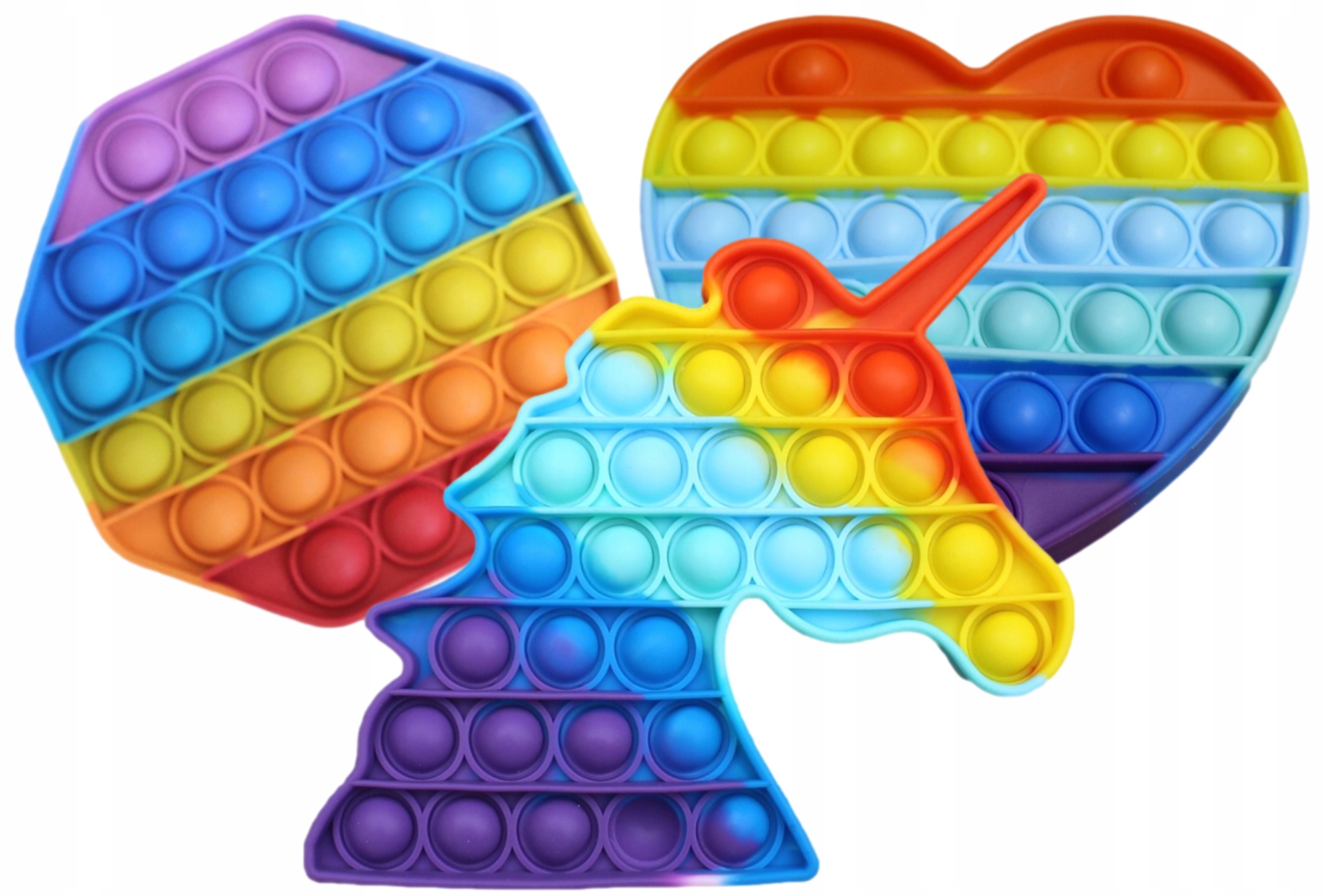 

3x Zestaw Popit Zabawka Sensoryczna Antystres Bąbe